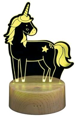 LAMPARA UNICORNIO NAVIDAD