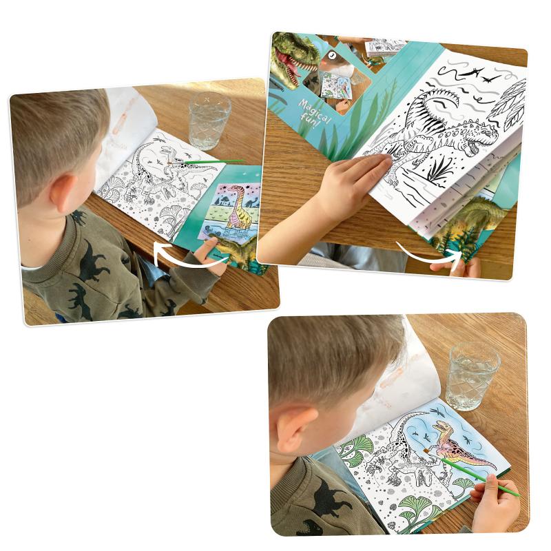 LIBRO ACUARELAS DINO WORLD