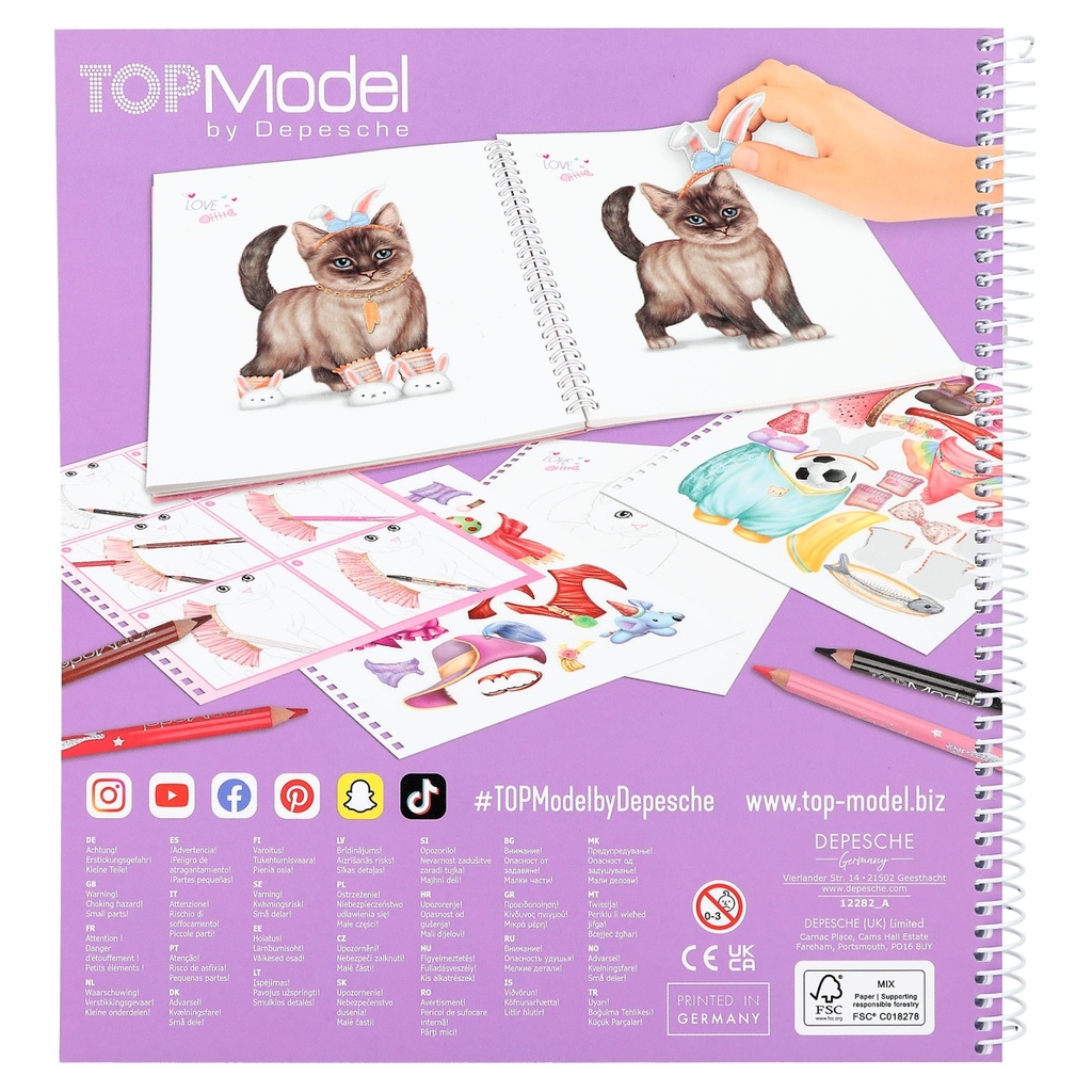 LIBRO COLOREA TU GATITO TOP MODEL