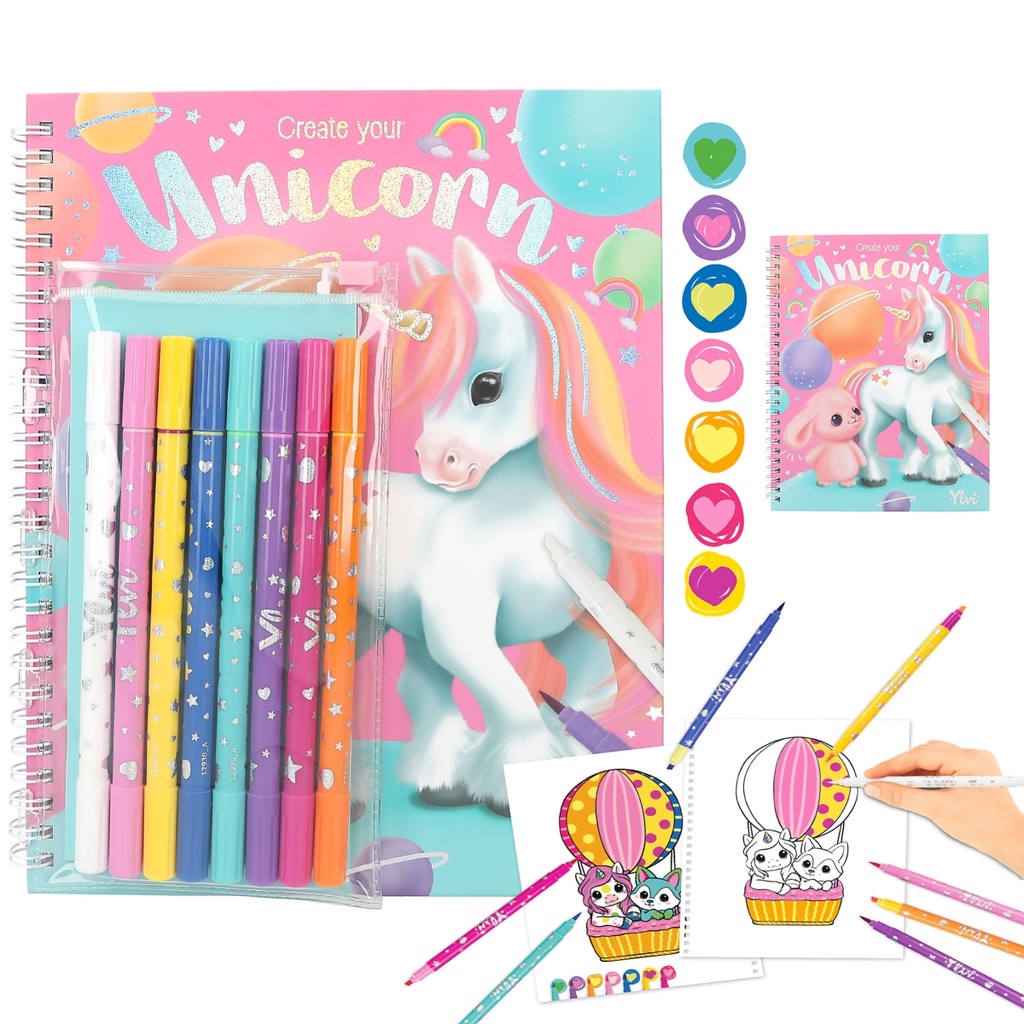 LIBRO COLOREAR C/COLORES YLVI