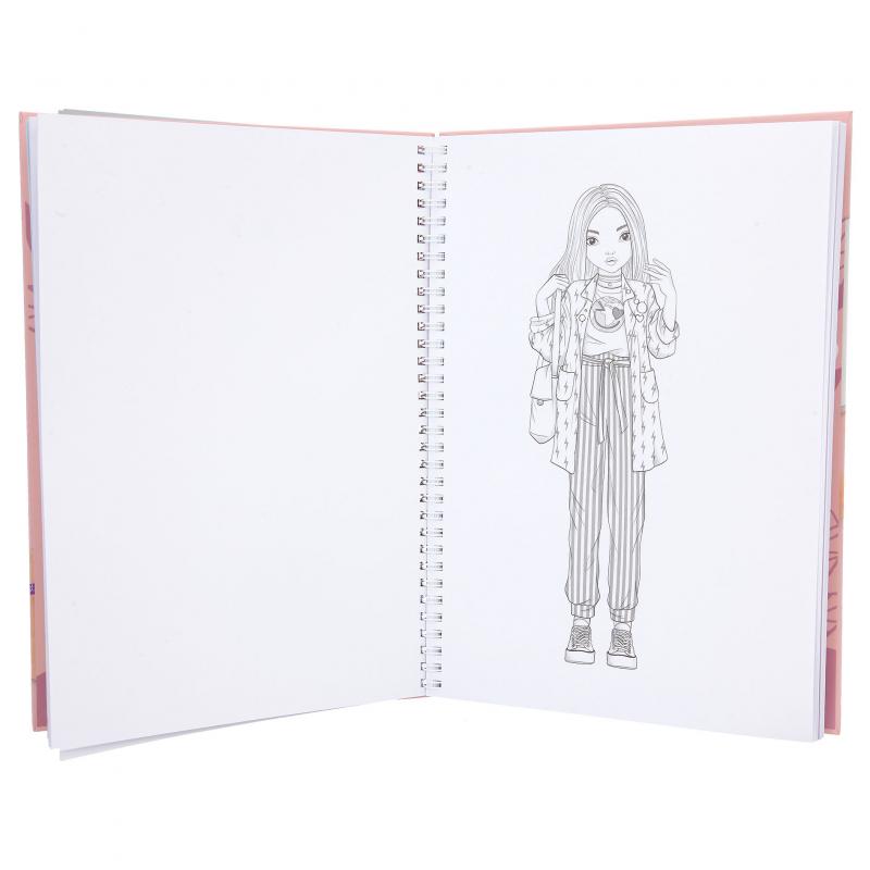 LIBRO COLOREAR C/SET COLORES TOP MODEL