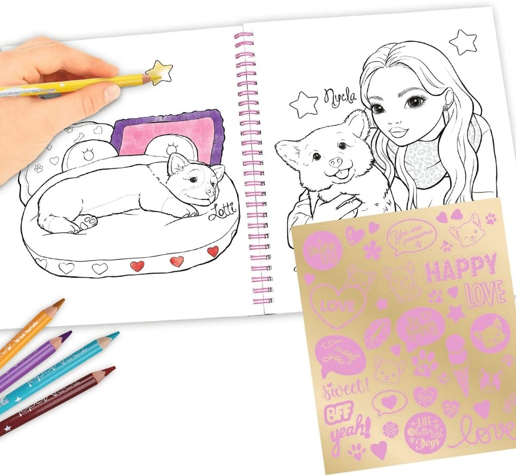 LIBRO COLOREAR CORGI TOP MODEL