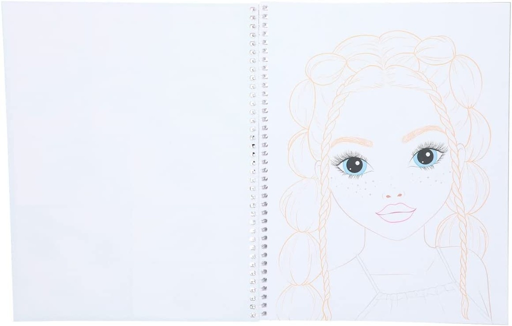 LIBRO COLOREAR MAKE-UP TOP MODEL