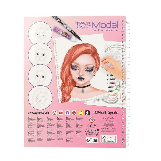 LIBRO COLOREAR MAKE-UP TOP MODEL