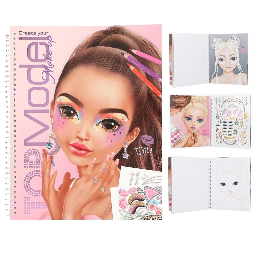 LIBRO COLOREAR MAKE-UP TOP MODEL