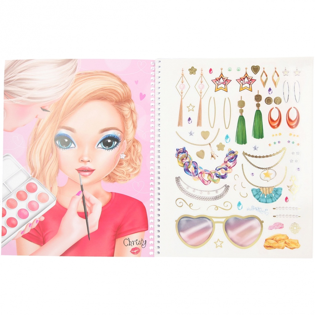 LIBRO COLOREAR MAKE-UP TOP MODEL