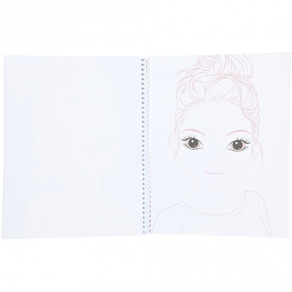 LIBRO COLOREAR MAKE-UP TOP MODEL
