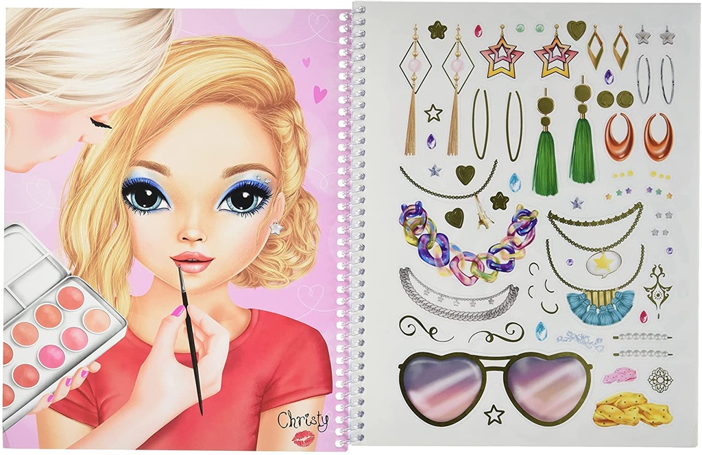 LIBRO COLOREAR MAKE-UP TOP MODEL