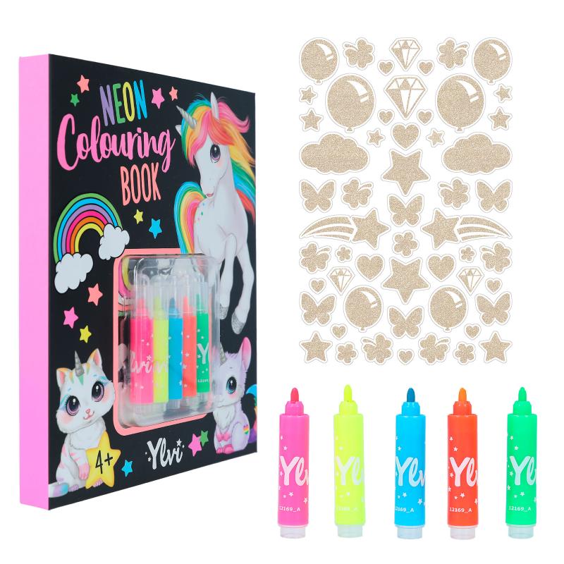 LIBRO COLOREAR NEON YLVI