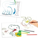 LIBRO COLOREAR PUNTO A PUNTO DINO WORLD