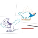 LIBRO COLOREAR PUNTO A PUNTO DINO WORLD