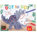 LIBRO COLOREAR PUNTO A PUNTO DINO WORLD
