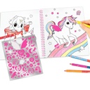 LIBRO COLOREAR UNICORNIO Y LENTEJUELAS YLVI