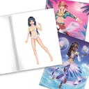 LIBRO COLOREAR Y PEGATINAS TOP MODEL