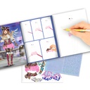LIBRO COLOREAR Y PEGATINAS TOP MODEL