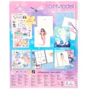 LIBRO COLOREAR Y PEGATINAS TOP MODEL