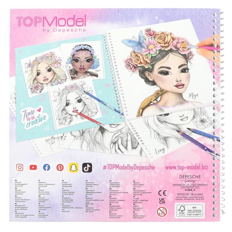 LIBRO ESPECIAL P/COLOREAR TOP MODEL
