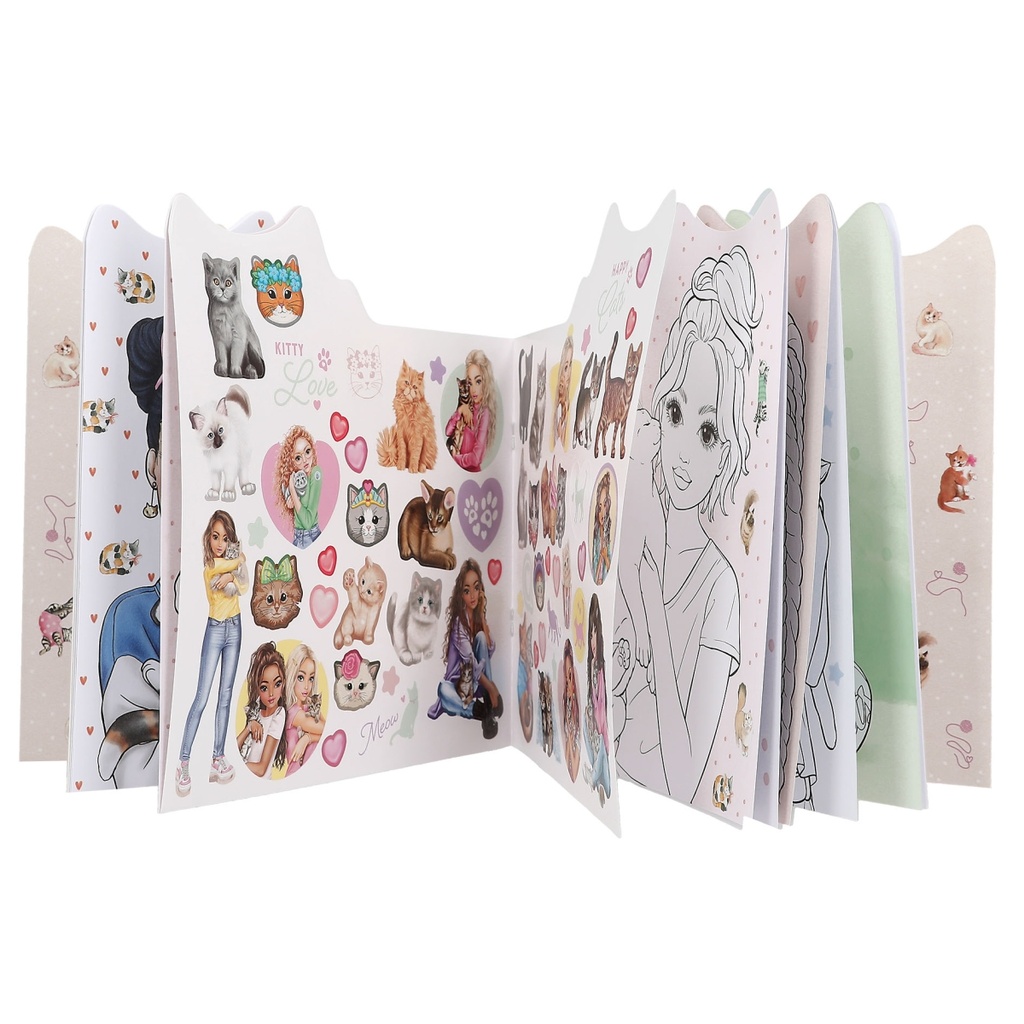 LIBRO PARA COLOREAR KITTY TOP MODEL