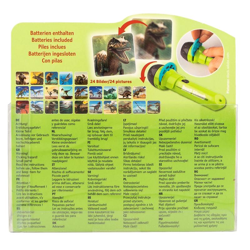 LINTERNA C/EFECTOS IMAGEN DINO WORLD