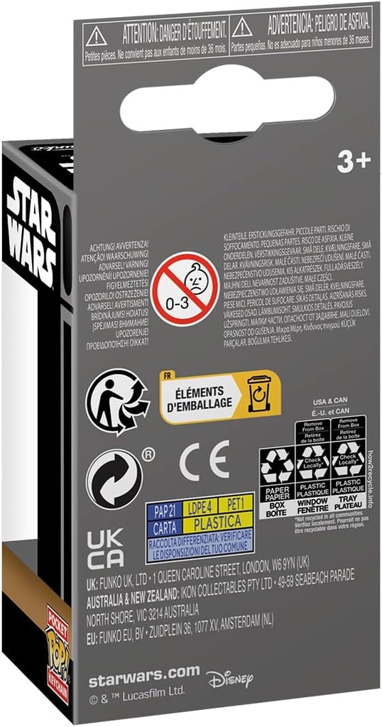 LLAVERO POP STAR WARS LEIA