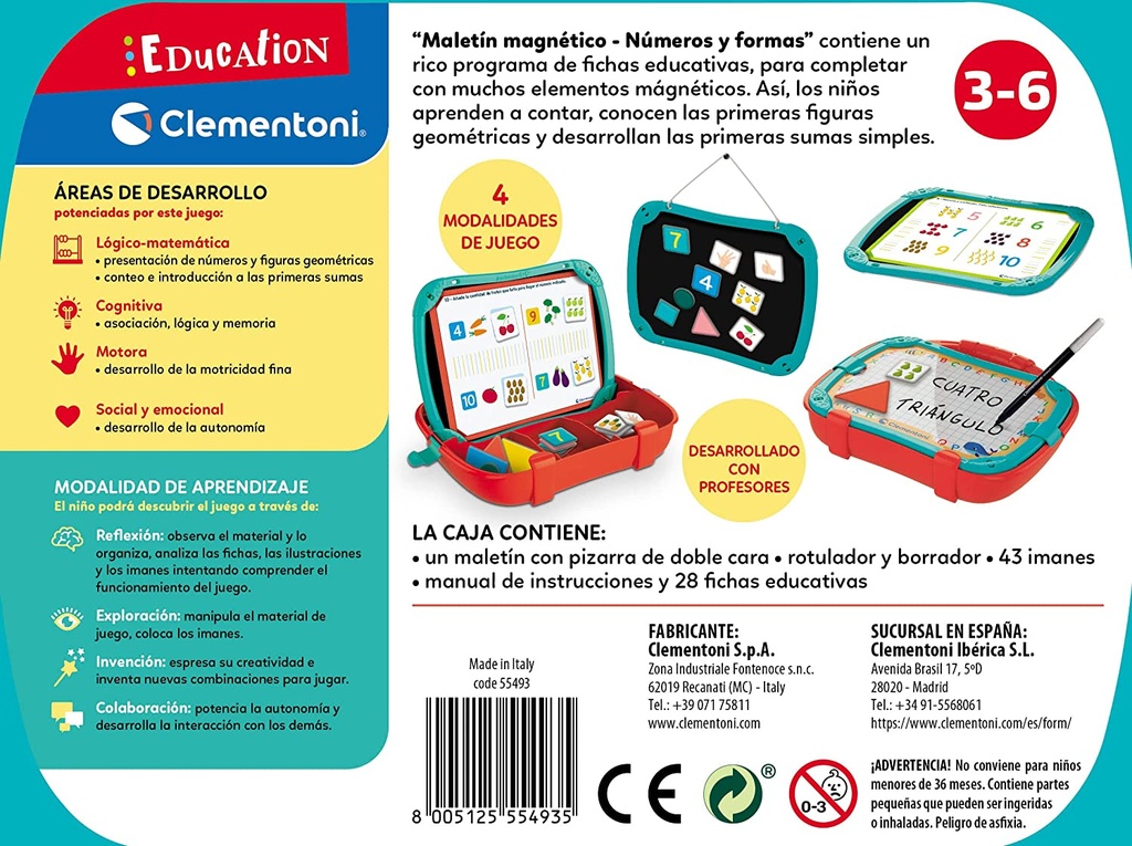 MALETIN MAGNETICO NUMEROS Y F.
