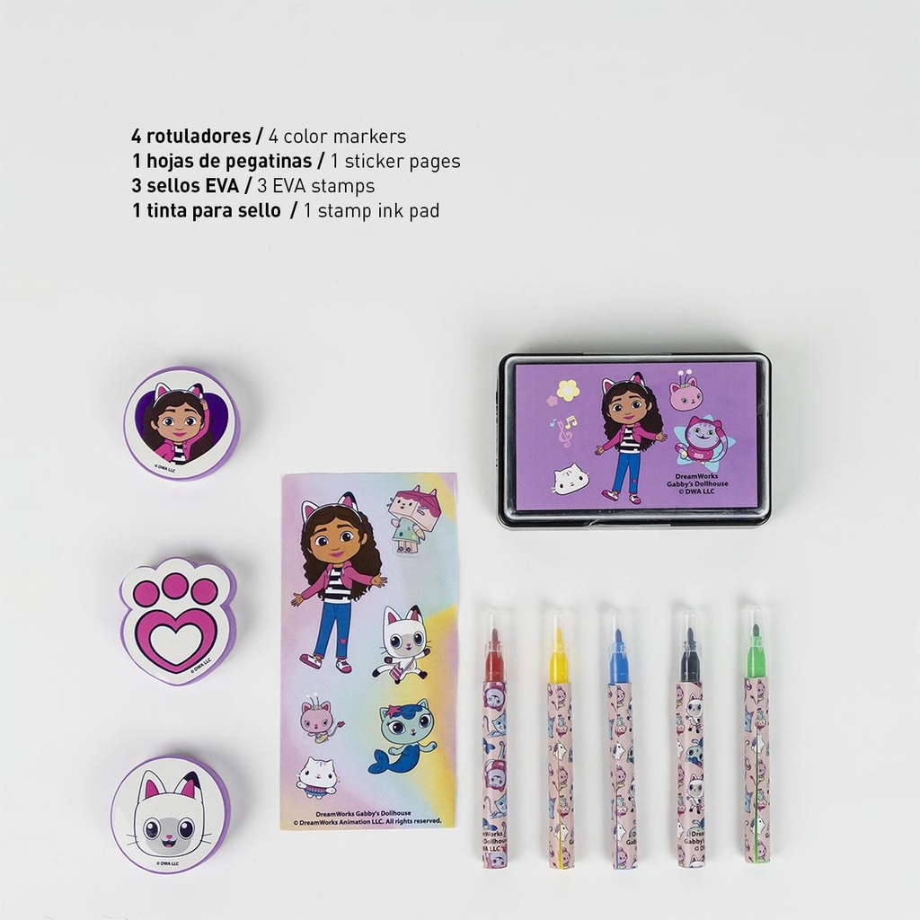 MALETIN PAPELERIA GABBY'S COLOREABLE