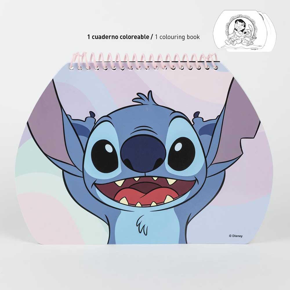 MALETIN PAPELERIA STITCH COLOREABLE