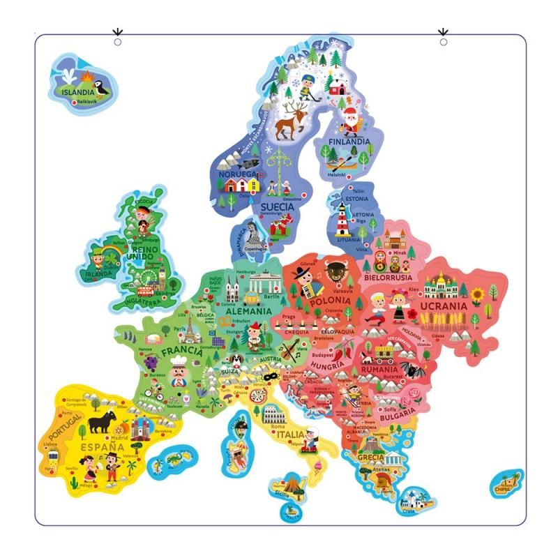 MAPA EUROPA MAGNÉTICO JANOD
