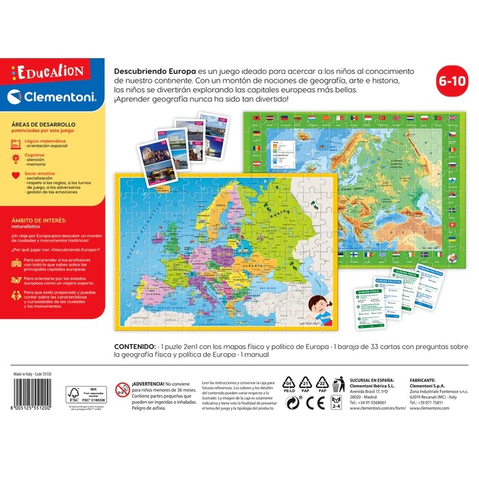 MAPA GEO DESCUBRE EUROPA