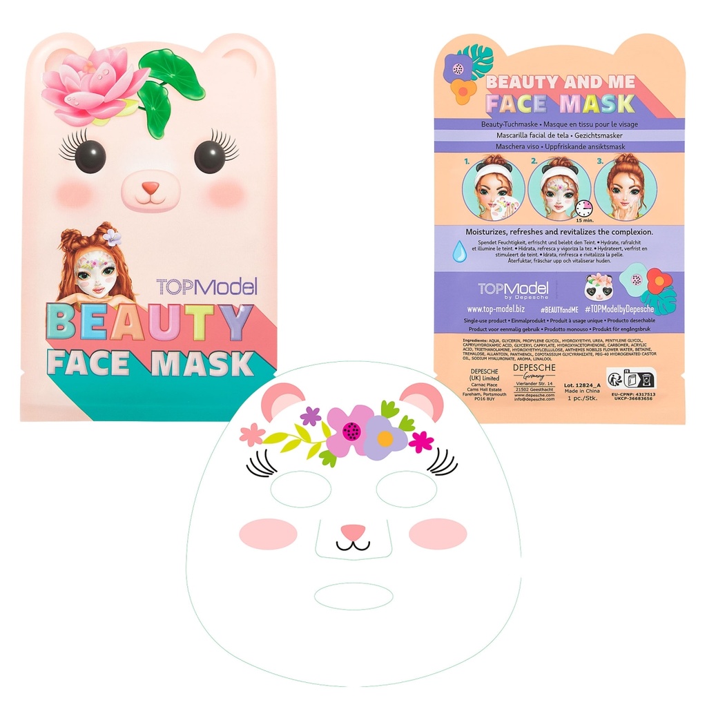 MASCARILLA FACIAL ANIMAL BEAUTY & ME TOP MODEL