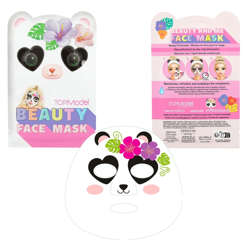 MASCARILLA FACIAL ANIMAL BEAUTY & ME TOP MODEL