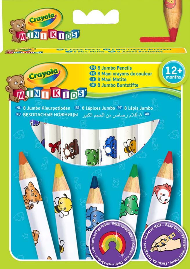 MAXI LAPICES COLORES MK (8 U.)