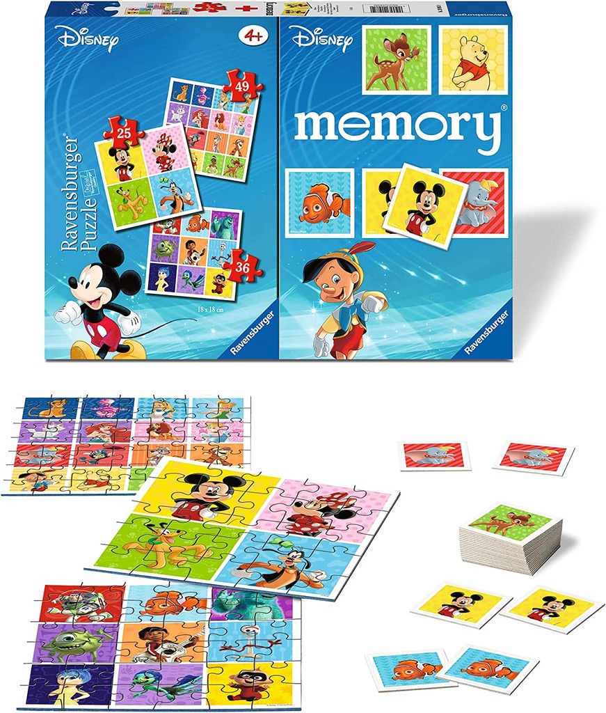 MEMORY+3 PUZZLES DISNEY