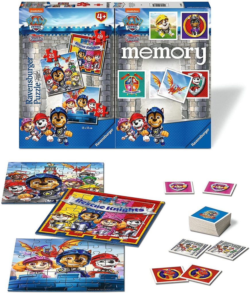 MEMORY+3 PUZZLES PAW PATROL