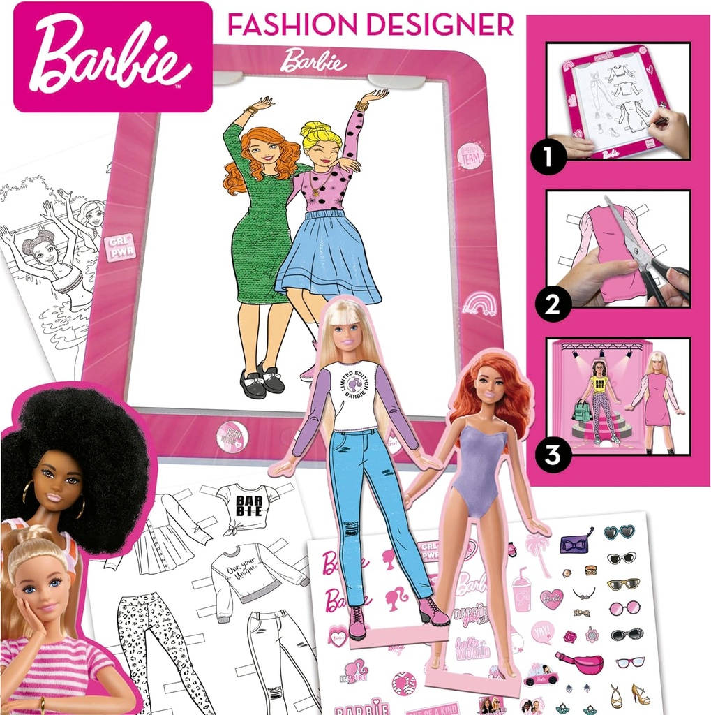 MESA DE LUZ BARBIE