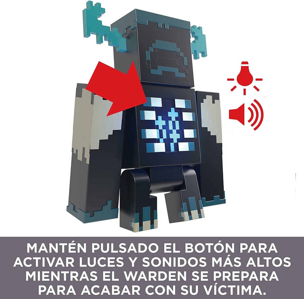 MINECRAFT WARDEN LUCES Y SON.
