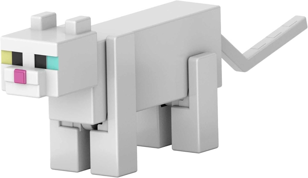 MINECRAFT WHITE CAT 8 CM.