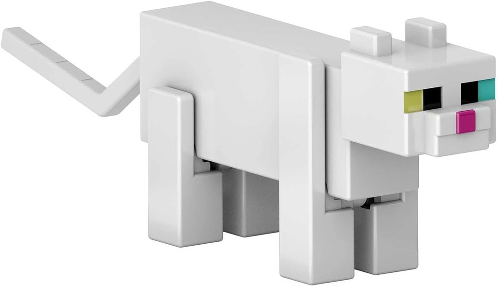 MINECRAFT WHITE CAT 8 CM.