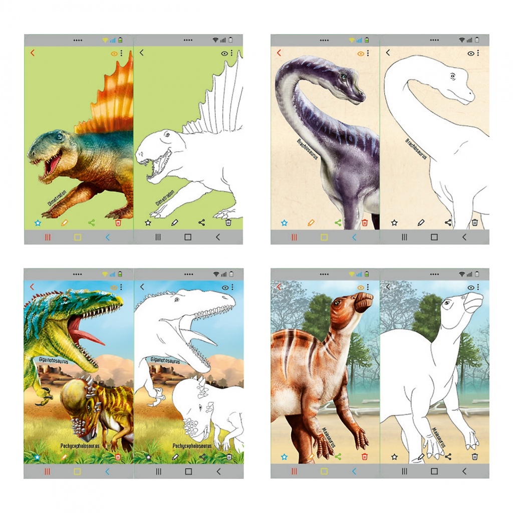 MINI LIBRO COLOREAR DINO WORLD