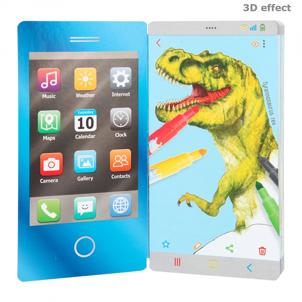 MINI LIBRO COLOREAR DINO WORLD
