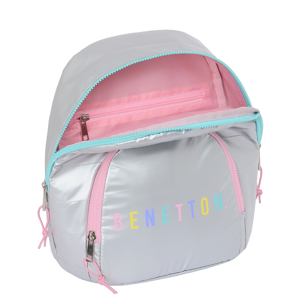 MOCHILA MINI BENETTON SILVER