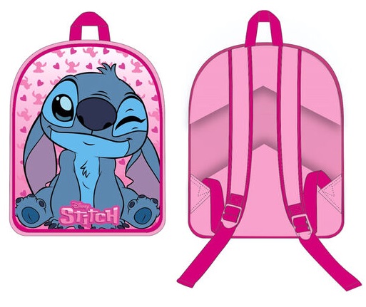 MOCHILA STITCH ROSA 40x30x15 CM.