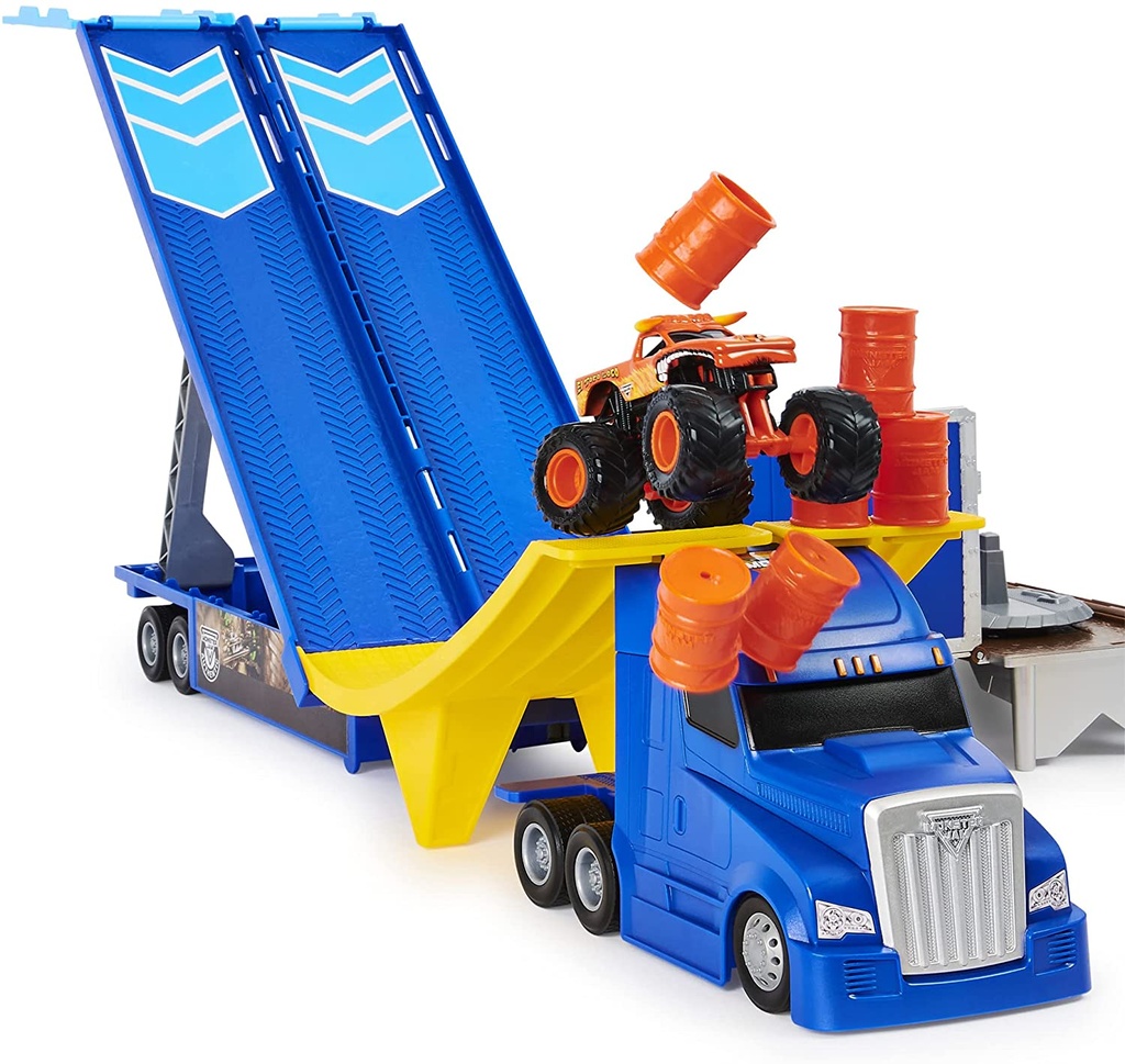 MONSTER JAM TRAILER TRANSFORM.