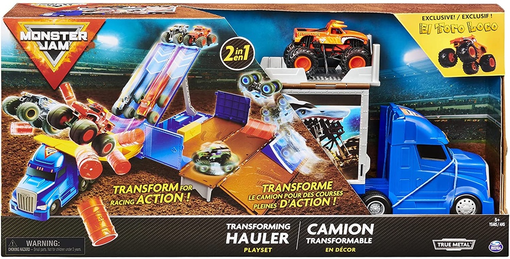 MONSTER JAM TRAILER TRANSFORM.