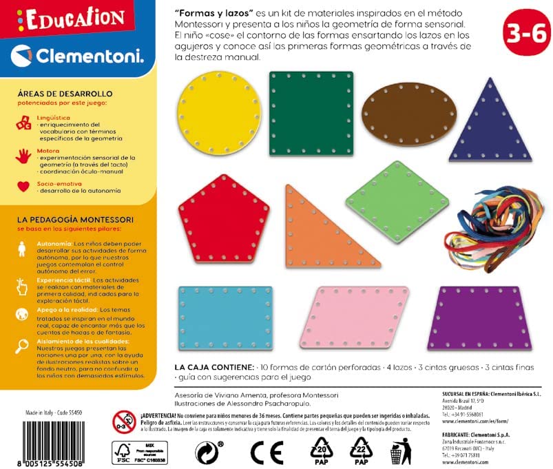MONTESSORI FORMAS Y LAZOS