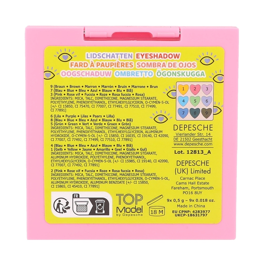 PALETA SOMBRAS OJOS BEAUTY & ME TOP MODEL
