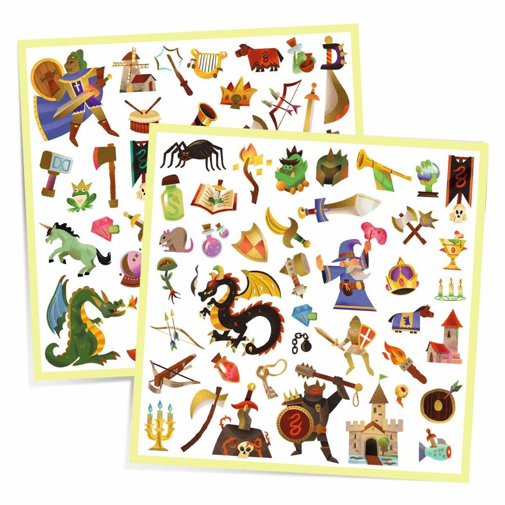 PEGATINAS FANTASIA MEDIEVAL