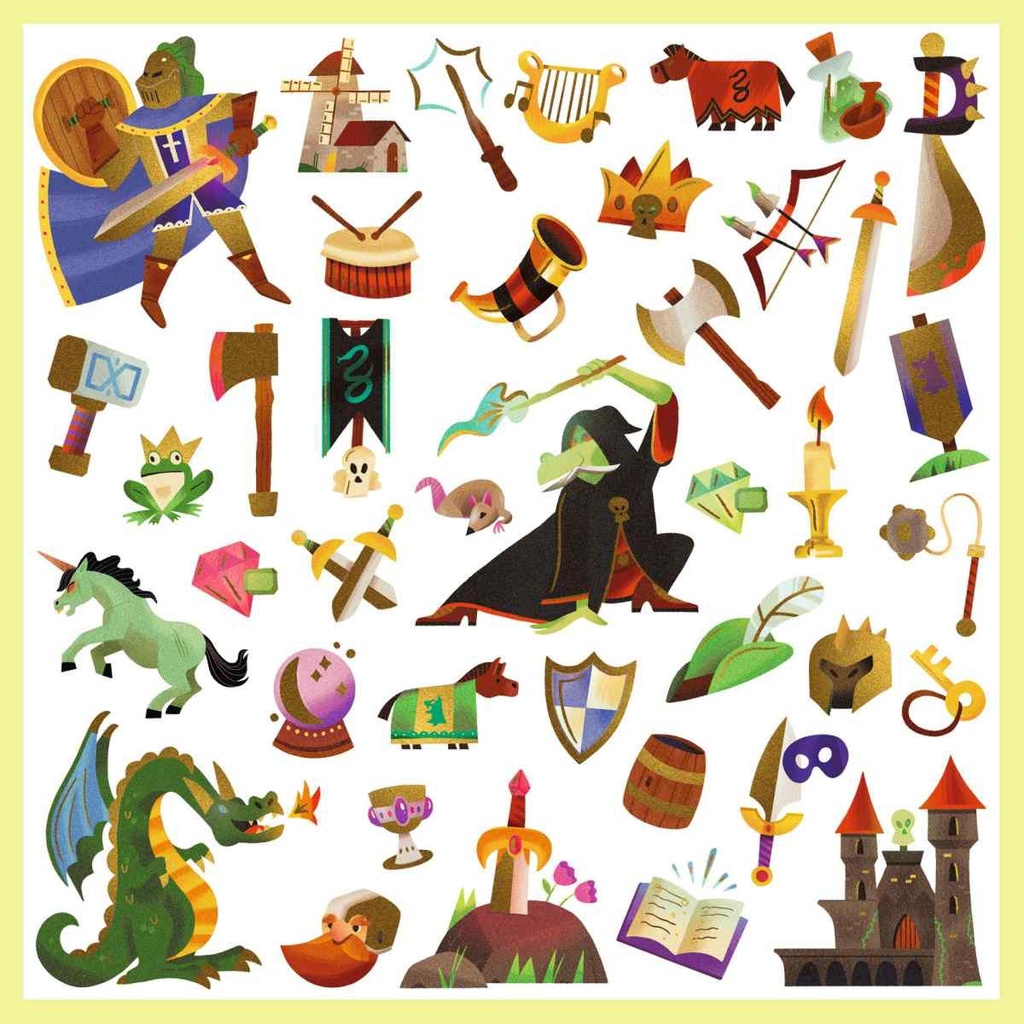 PEGATINAS FANTASIA MEDIEVAL