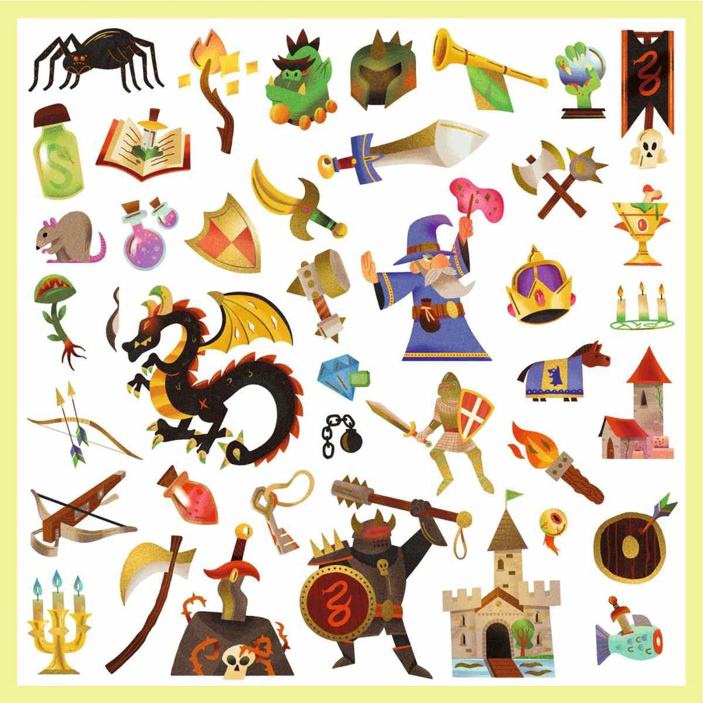 PEGATINAS FANTASIA MEDIEVAL