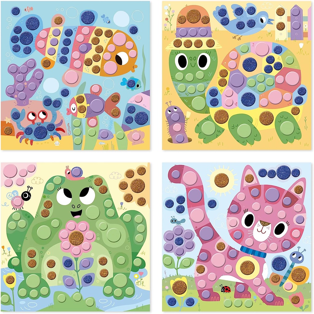 PEGATINAS REDONDAS 4 AÑOS